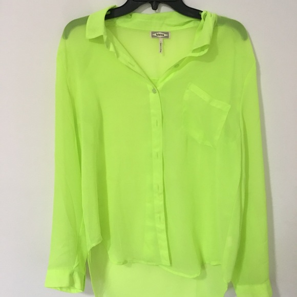 Neon button up - Picture 2 of 2
